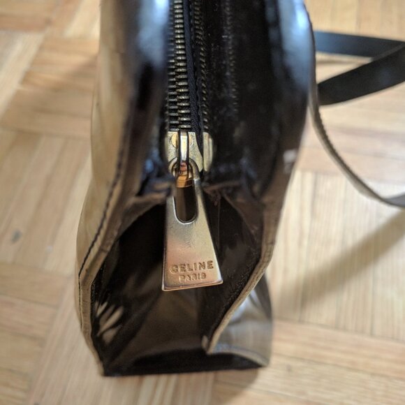 Patent Leather Peeling - Authentic Celine Patent Leather Shoulder Bag - Picture 9 of 15